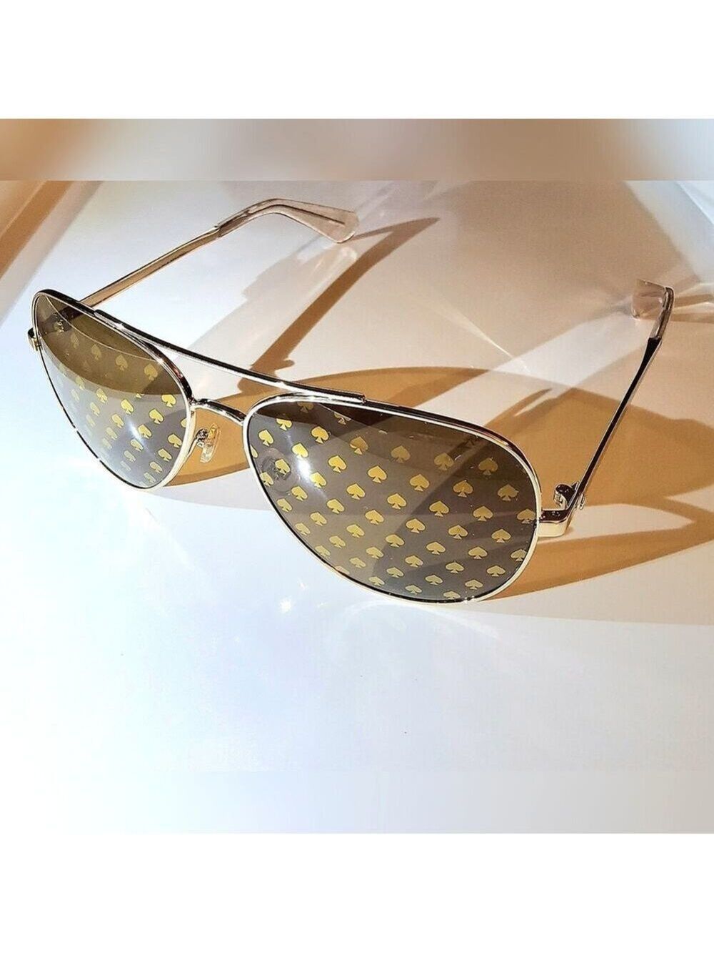 KATE SPADE PILOT SUNGLASSES 58 MM "AVALINE" WITH SPADE LOGO